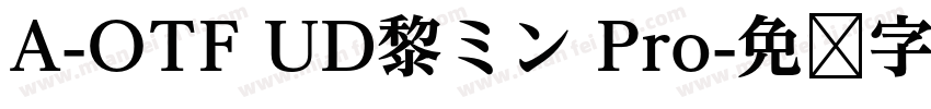 A-OTF UD黎ミン Pro字体转换